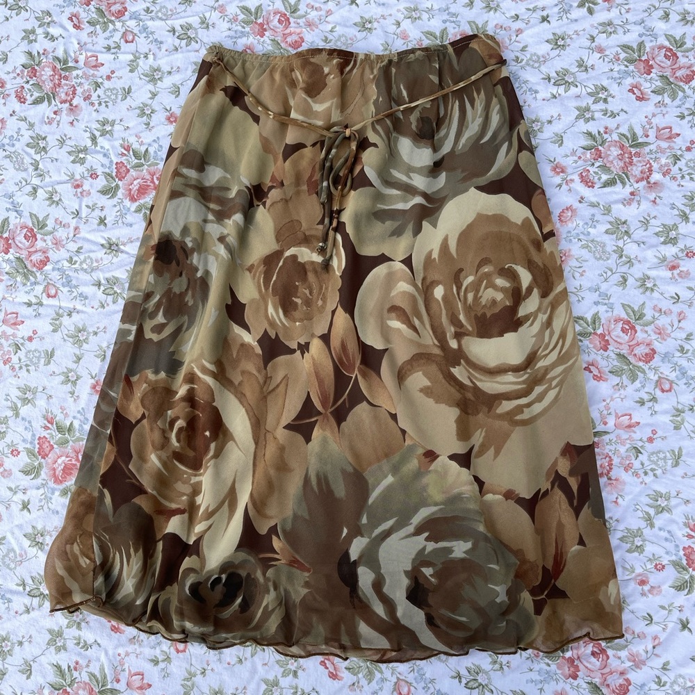 Floral Midi Skirt